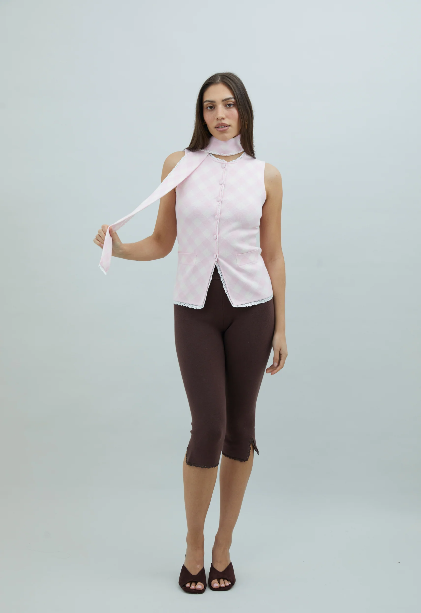 PINK LADIES PEGGY VEST - Image 4